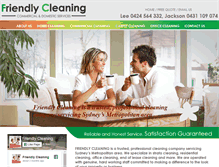 Tablet Screenshot of friendly-cleaning.com